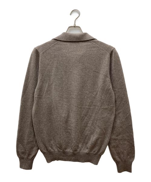 GRAN SASSO（グランサッソ）GRAN SASSO (グランサッソ) ロングスリーブスキッパーニットポロ グレー サイズ:48の古着・服飾アイテム