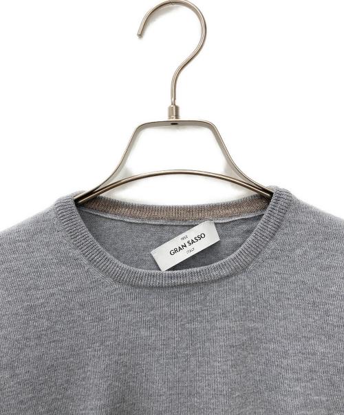 GRAN SASSO（グランサッソ）GRAN SASSO (グランサッソ) クルーネックニット グレー サイズ:48の古着・服飾アイテム