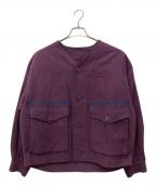 TOMORROW LANDトゥモローランド）の古着「コットンモールスキン ライナーブルゾン」｜パープル