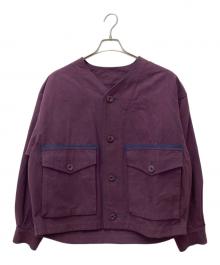 TOMORROW LAND（トゥモローランド）の古着「コットンモールスキン ライナーブルゾン」｜パープル