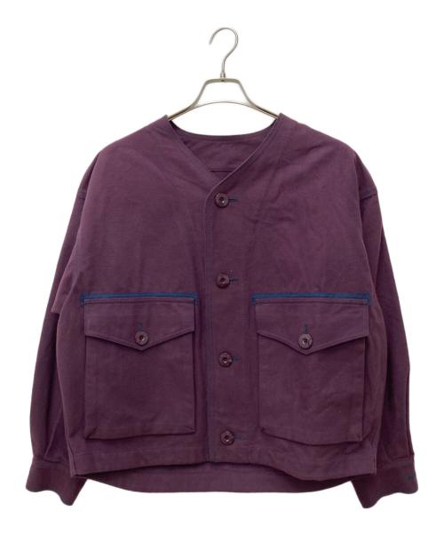 TOMORROW LAND（トゥモローランド）TOMORROW LAND (トゥモローランド) コットンモールスキン ライナーブルゾン パープル サイズ:Sの古着・服飾アイテム