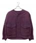 TOMORROW LAND（トゥモローランド）の古着「コットンモールスキン ライナーブルゾン」｜パープル