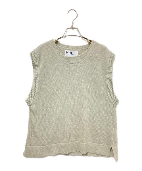 MHL（エムエイチエル）MHL (エムエイチエル) ニットベスト グリーン サイズ:2の古着・服飾アイテム