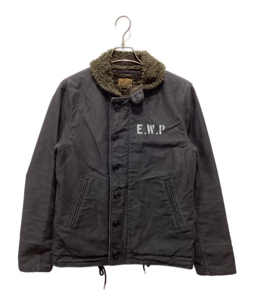 COOTIE PRODUCTIONS（クーティープロダクツ）COOTIE PRODUCTIONS (クーティープロダクツ) N-1 デッキジャケット ブラック サイズ:Lの古着・服飾アイテム