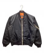 CHRISTIAN DADAクリスチャンダダ）の古着「DADA Logo Embroidery Bomber Jacket」｜ブラック