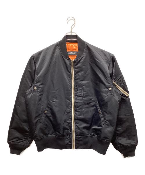 CHRISTIAN DADA（クリスチャンダダ）CHRISTIAN DADA (クリスチャンダダ) DADA Logo Embroidery Bomber Jacket ブラック サイズ:50の古着・服飾アイテム