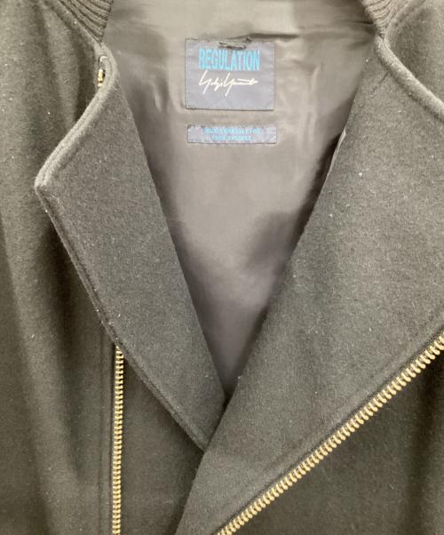 REGULATION Yohji Yamamoto（レギュレーションヨウジヤマモト）REGULATION Yohji Yamamoto (レギュレーションヨウジヤマモト) ジップアップコート ブラック サイズ:１の古着・服飾アイテム