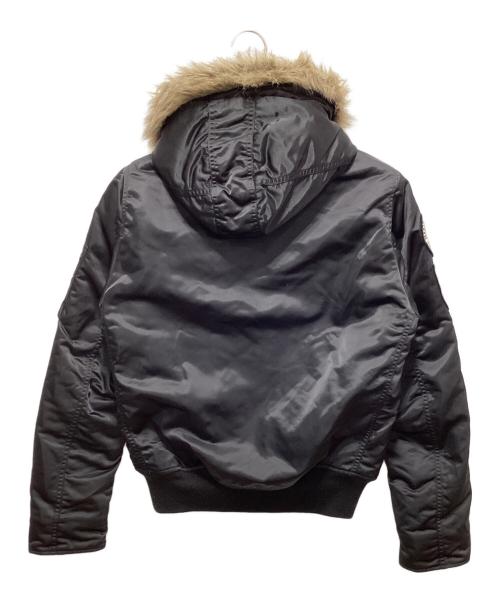 Hysteric Glamour（ヒステリックグラマー）Hysteric Glamour (ヒステリックグラマー) プリマロフトエアフォースワッペン付フーデッドブルゾン ブラック サイズ:Sの古着・服飾アイテム