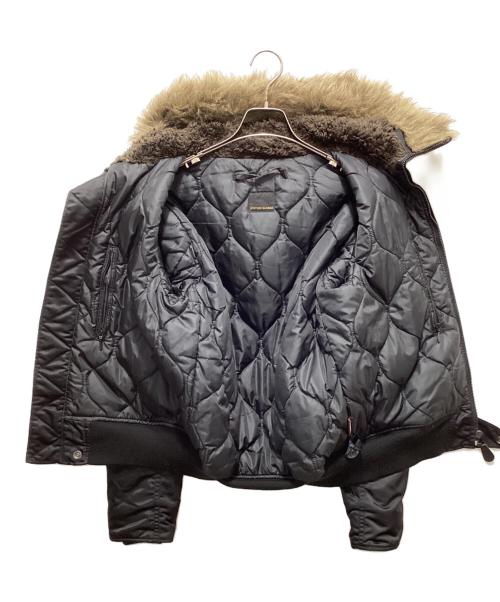 Hysteric Glamour（ヒステリックグラマー）Hysteric Glamour (ヒステリックグラマー) プリマロフトエアフォースワッペン付フーデッドブルゾン ブラック サイズ:Sの古着・服飾アイテム