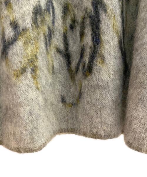 COMME des GARCONS HOMME PLUS（コムデギャルソンオムプリュス）COMME des GARCONS HOMME PLUS (コムデギャルソンオムプリュス) ロゴ モヘアセーター グレー サイズ:Ｍの古着・服飾アイテム