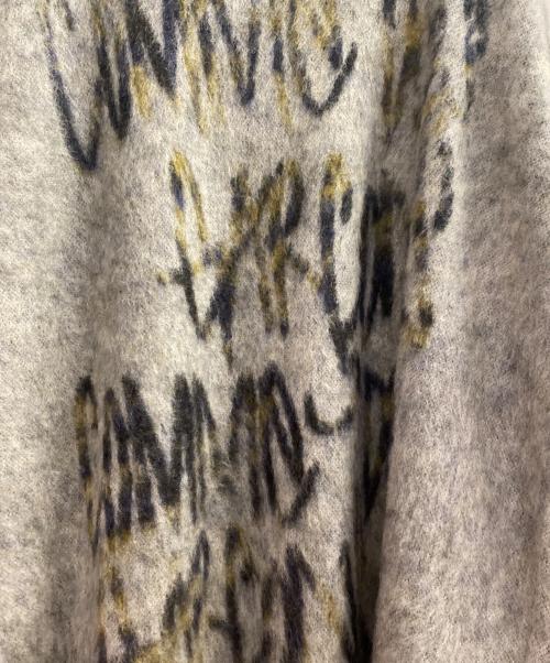 COMME des GARCONS HOMME PLUS（コムデギャルソンオムプリュス）COMME des GARCONS HOMME PLUS (コムデギャルソンオムプリュス) ロゴ モヘアセーター グレー サイズ:Ｍの古着・服飾アイテム