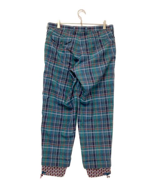 KOLOR（カラー）KOLOR (カラー) レイヤードパンツ グリーン サイズ:4の古着・服飾アイテム