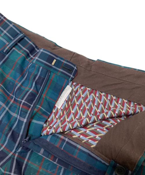 KOLOR（カラー）KOLOR (カラー) レイヤードパンツ グリーン サイズ:4の古着・服飾アイテム