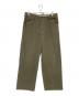 SUNSEA（サンシー）の古着「SOUND COTTON WIDE PANTS」｜カーキ