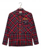 Hysteric Glamourヒステリックグラマー）の古着「ネルシャツ」｜レッド