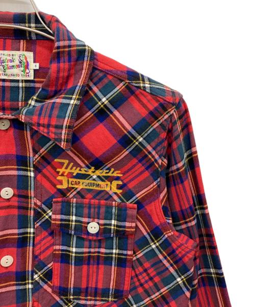 Hysteric Glamour（ヒステリックグラマー）Hysteric Glamour (ヒステリックグラマー) ネルシャツ レッド サイズ:Sの古着・服飾アイテム
