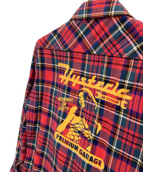 Hysteric Glamour（ヒステリックグラマー）Hysteric Glamour (ヒステリックグラマー) ネルシャツ レッド サイズ:Sの古着・服飾アイテム