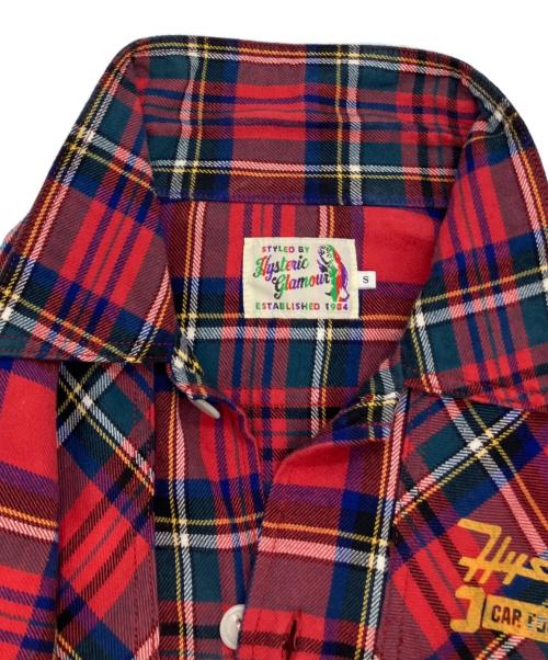 Hysteric Glamour（ヒステリックグラマー）Hysteric Glamour (ヒステリックグラマー) ネルシャツ レッド サイズ:Sの古着・服飾アイテム