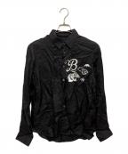 BLACK COMME des GARCONSブラックコムデギャルソン）の古着「キュプラシャツ」｜ブラック