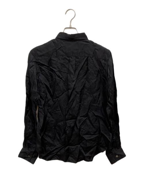 BLACK COMME des GARCONS（ブラックコムデギャルソン）BLACK COMME des GARCONS (ブラックコムデギャルソン) キュプラシャツ ブラック サイズ:Sの古着・服飾アイテム