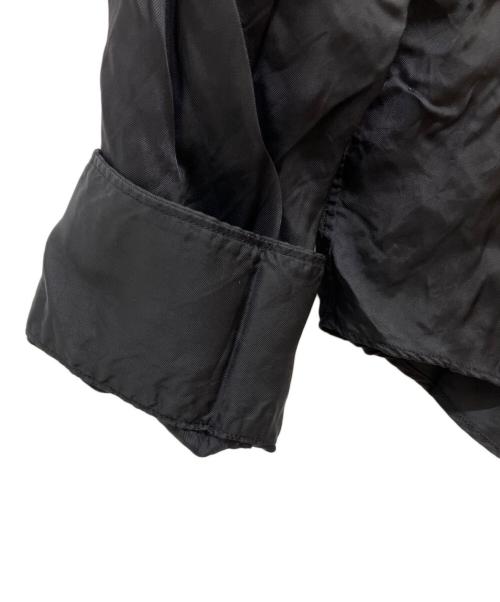 BLACK COMME des GARCONS（ブラックコムデギャルソン）BLACK COMME des GARCONS (ブラックコムデギャルソン) キュプラシャツ ブラック サイズ:Sの古着・服飾アイテム