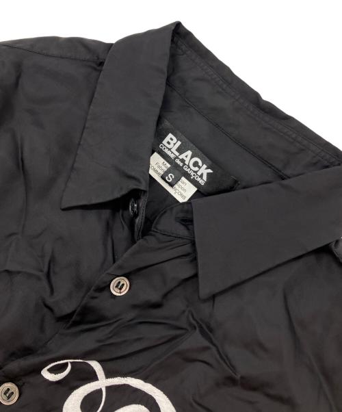 BLACK COMME des GARCONS（ブラックコムデギャルソン）BLACK COMME des GARCONS (ブラックコムデギャルソン) キュプラシャツ ブラック サイズ:Sの古着・服飾アイテム