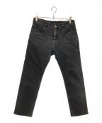 UNDERCOVERアンダーカバー）の古着「ウエスト切替 デニムパンツ」｜ブラック