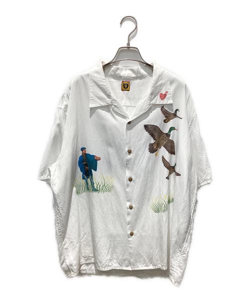 HUMAN MADE（ヒューマンメイド）HUMAN MADE (ヒューマンメイド) UNITED ARROWS & SONS (ユナイテッドアローズ＆サンズ) YOKOSUKA SHIRT ホワイト サイズ:XLの古着・服飾アイテム