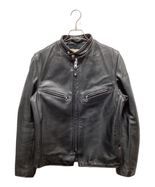 Schott（ショット）Schott (ショット) シングルライダースジャケット ブラック サイズ:36の古着・服飾アイテム