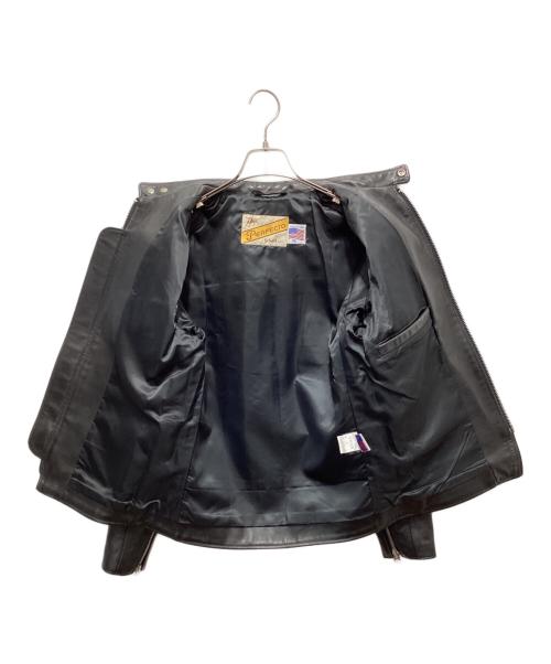 Schott（ショット）Schott (ショット) シングルライダースジャケット ブラック サイズ:36の古着・服飾アイテム