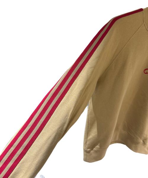 GUCCI（グッチ）GUCCI (グッチ) adidas (アディダス) サイドラインクルーネックスウェット ベージュ サイズ:XSの古着・服飾アイテム