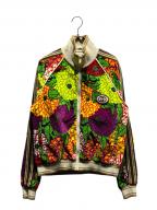 GUCCIグッチ）の古着「KEN SCOTT VELOUR ZIP UP JACKET」｜パープル×イエロー