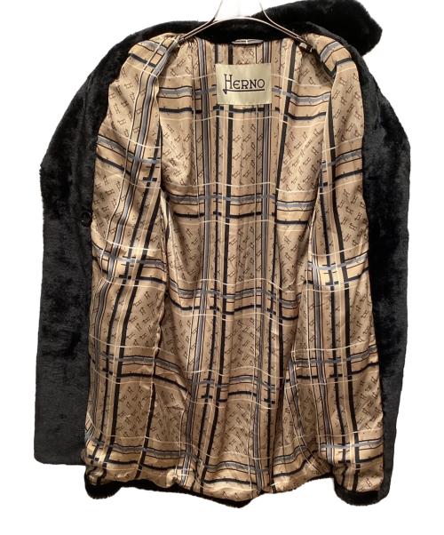 HERNO（ヘルノ）HERNO (ヘルノ) エコファーコート ブラック サイズ:38の古着・服飾アイテム