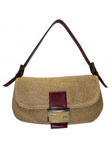 FENDI（フェンディ）の古着「マンマバケットワンショルダーバッグ」｜レッド×ベージュ