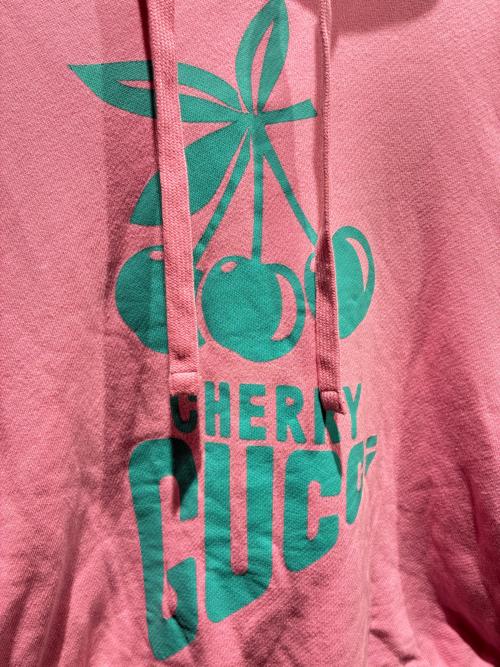 GUCCI（グッチ）GUCCI (グッチ) JERSEY COTTON HOODIE ピンク サイズ:XSの古着・服飾アイテム