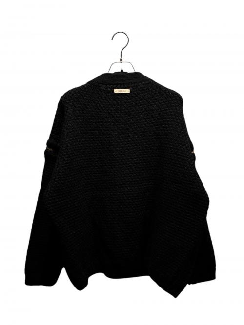 GUCCI（グッチ）GUCCI (グッチ) デタッチャブルスリーブケーブルニット ブラック サイズ:Mの古着・服飾アイテム