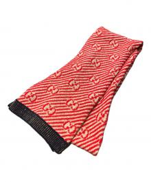 GUCCI（グッチ）の古着「マフラー」｜レッド×ゴールド