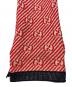 GUCCI (グッチ) マフラー レッド×ゴールド：18000円