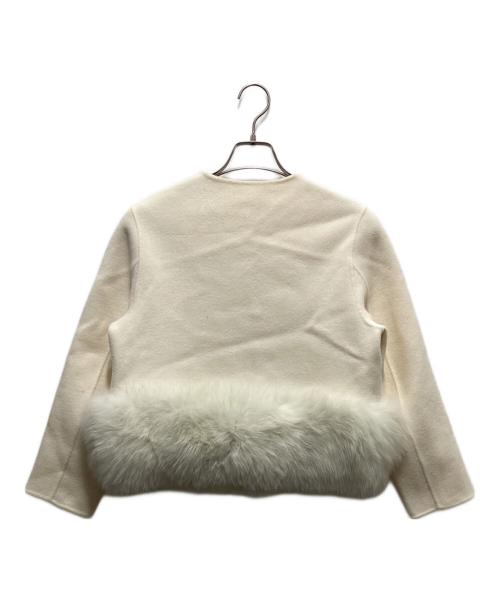 uBig（ユービッグ）uBig (ユービッグ) ファージャケット アイボリー サイズ:Sの古着・服飾アイテム