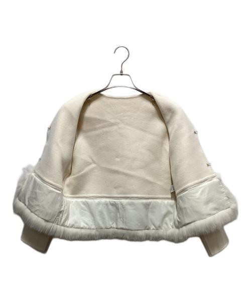 uBig（ユービッグ）uBig (ユービッグ) ファージャケット アイボリー サイズ:Sの古着・服飾アイテム