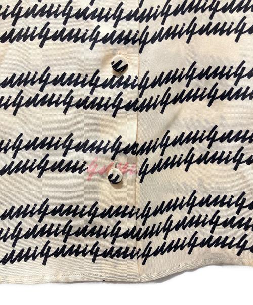 GUCCI（グッチ）GUCCI (グッチ) Gucci Script Print Silk Shirt アイボリー サイズ:40の古着・服飾アイテム