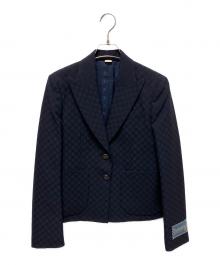 GUCCI（グッチ）の古着「GIACCA MONOPETTO」｜ネイビー