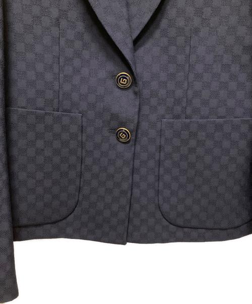 GUCCI（グッチ）GUCCI (グッチ) GIACCA MONOPETTO ネイビー サイズ:40の古着・服飾アイテム