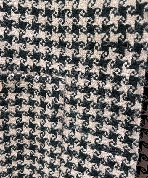 GUCCI（グッチ）GUCCI (グッチ) ハウンドトゥース ウール ジャケット ピンク サイズ:40の古着・服飾アイテム