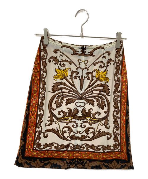 Regina Romantico（レジィーナロマンティコ）Regina Romantico (レジィーナロマンティコ) 総柄セットアップスーツ ブラウン サイズ:38の古着・服飾アイテム