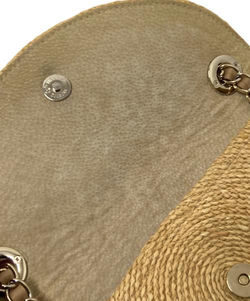 HELEN KAMINSKI（ヘレンカミンスキー）HELEN KAMINSKI (ヘレンカミンスキー) ELOISA ラフィア チェーン ショルダーバッグ ナチュラル サイズ:下記参照の古着・服飾アイテム