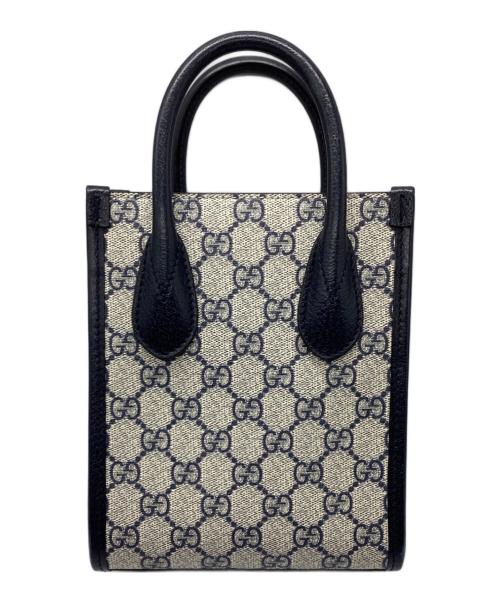 GUCCI（グッチ）GUCCI (グッチ) インターロッキングG付 ミニ トートバッグ ブラックの古着・服飾アイテム