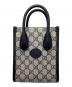 GUCCI（グッチ）の古着「インターロッキングG付 ミニ トートバッグ」｜ブラック