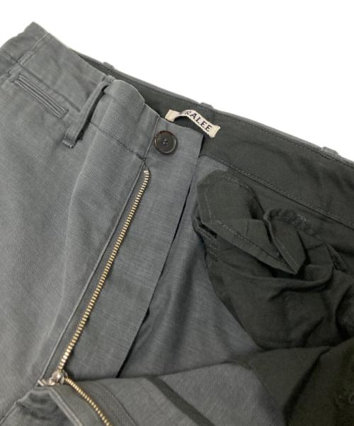 AURALEE（オーラリー）AURALEE (オーラリー) WASHED FINX BUGGY SATIN WIDE PANTS グレー サイズ:3の古着・服飾アイテム