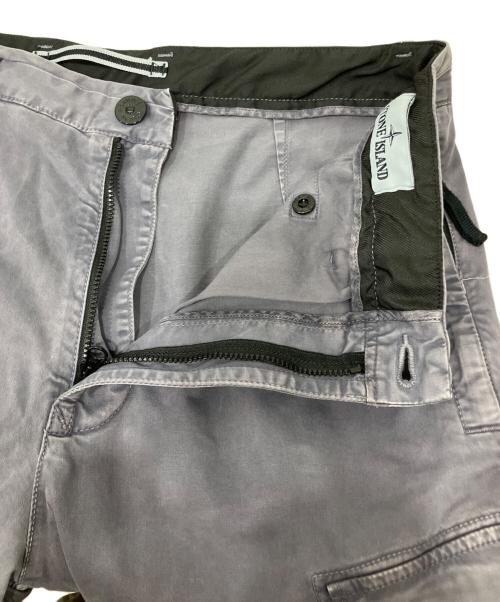 STONE ISLAND（ストーンアイランド）STONE ISLAND (ストーンアイランド) Straight-Leg Cargo Trousers パープル サイズ:SIZE W31の古着・服飾アイテム
